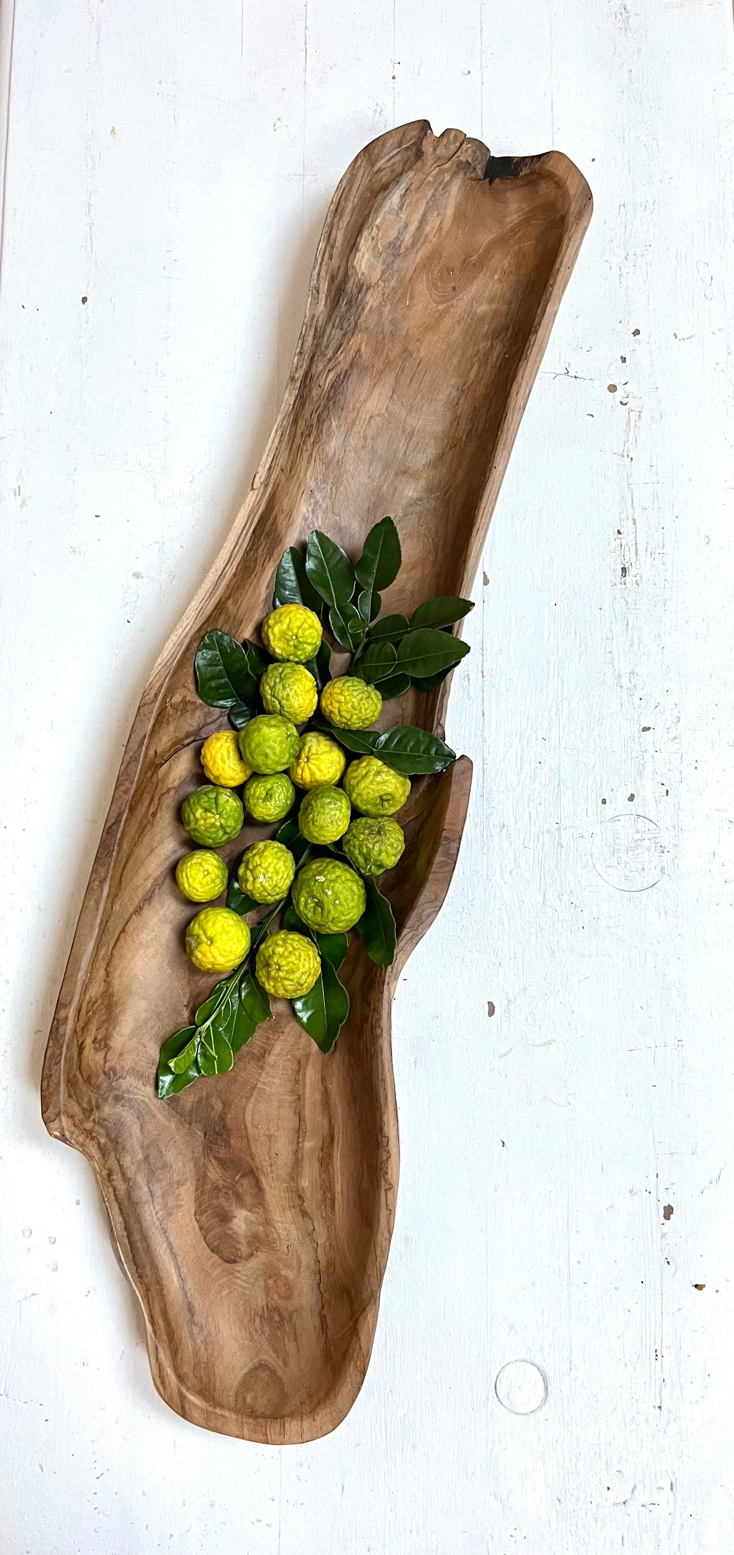 Teak Organic Long Bowl 100cm