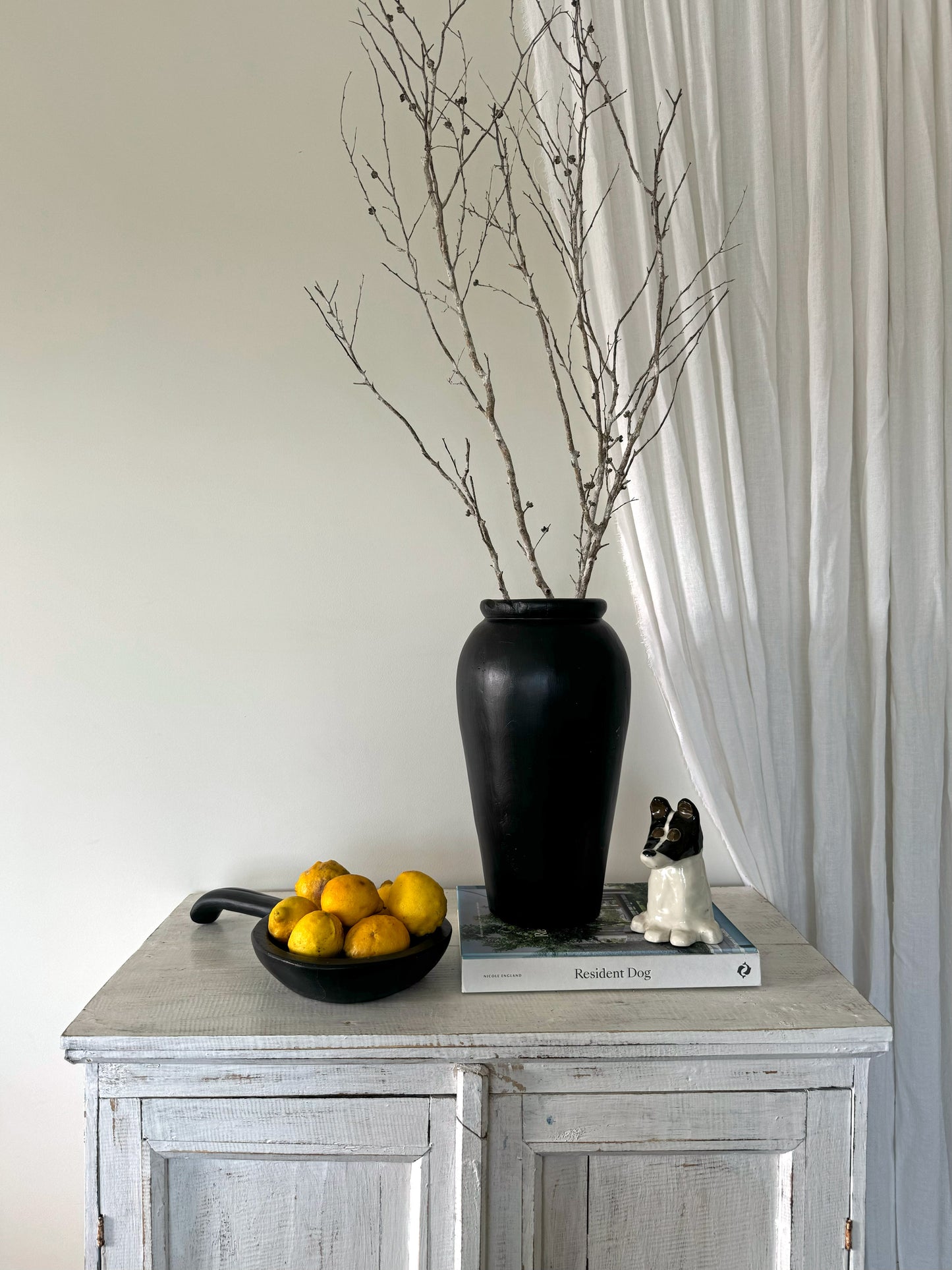 Organic Teak Vase Yakisugi