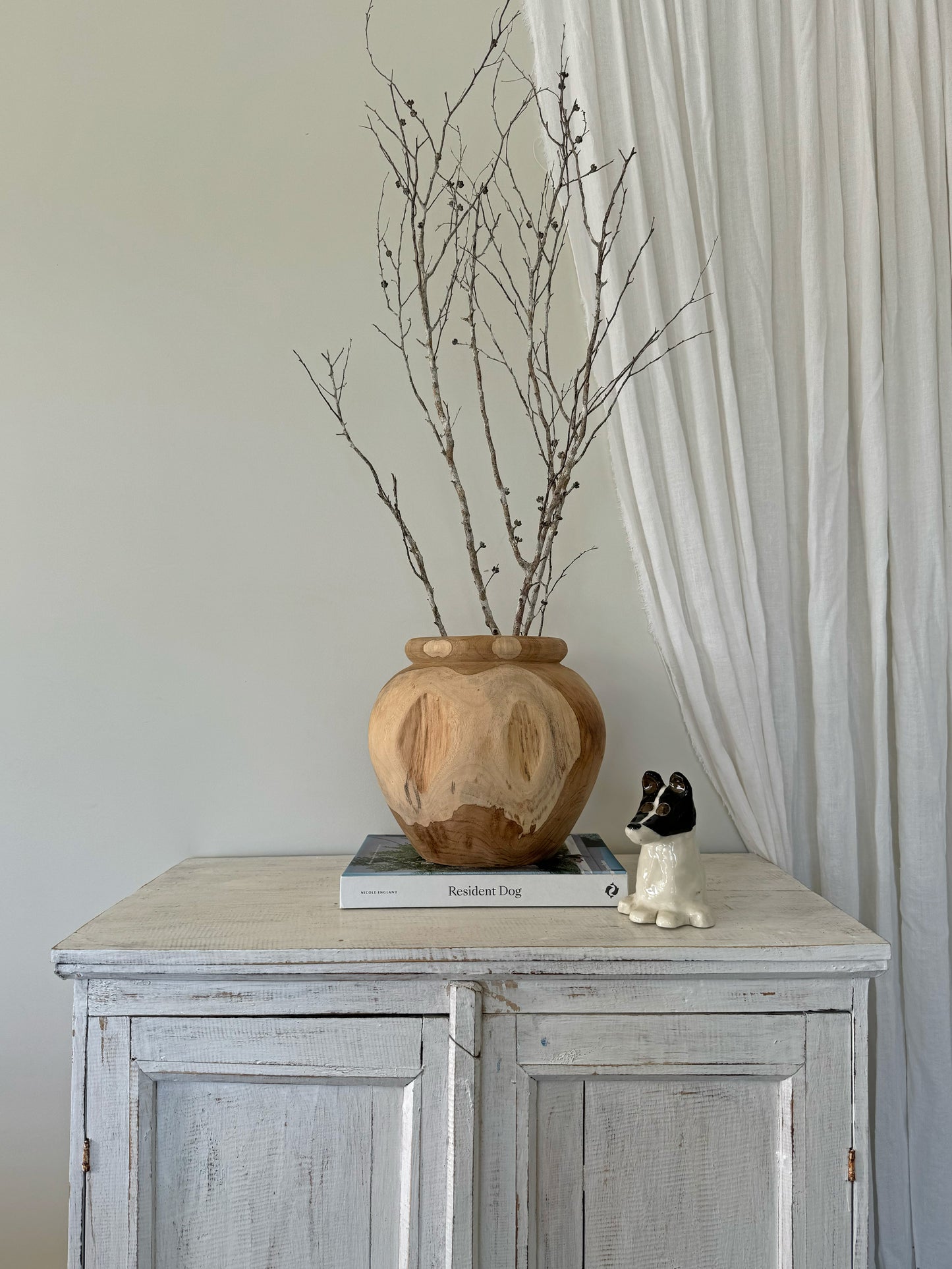 Organic Teak Pot Natural