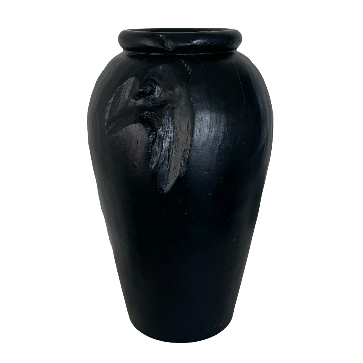 Organic Teak Vase Yakisugi Large