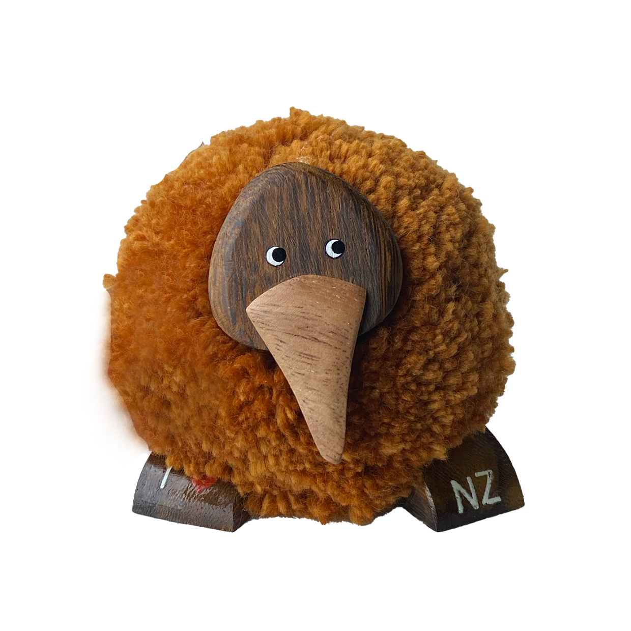 Kiwi Pompom Figurine XL Light Brown