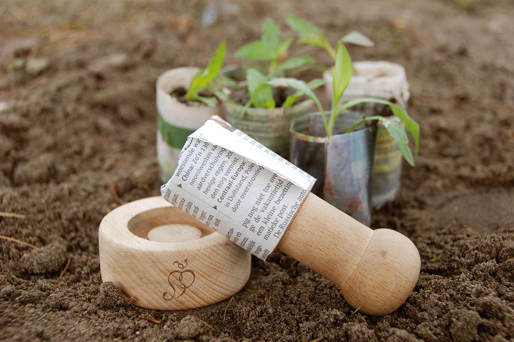 Wooden Paper Pot Maker