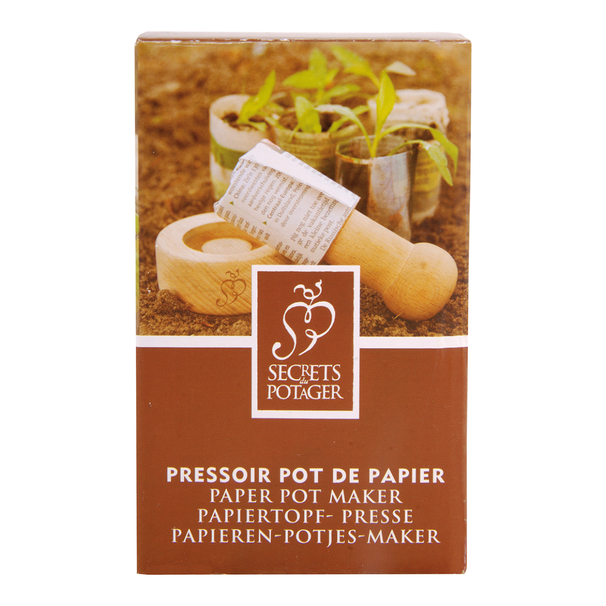 Wooden Paper Pot Maker
