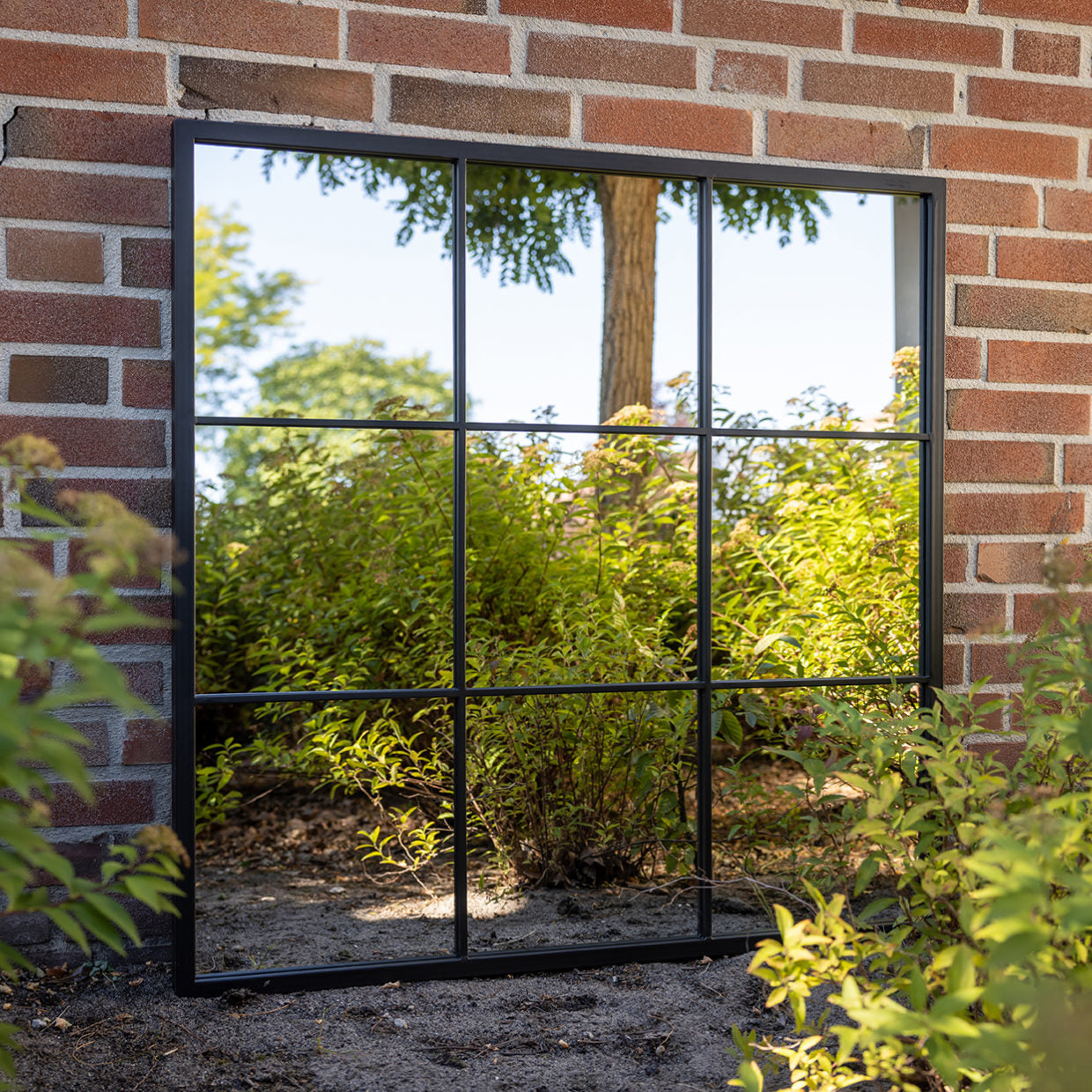 Outdoor Mirror Square Black