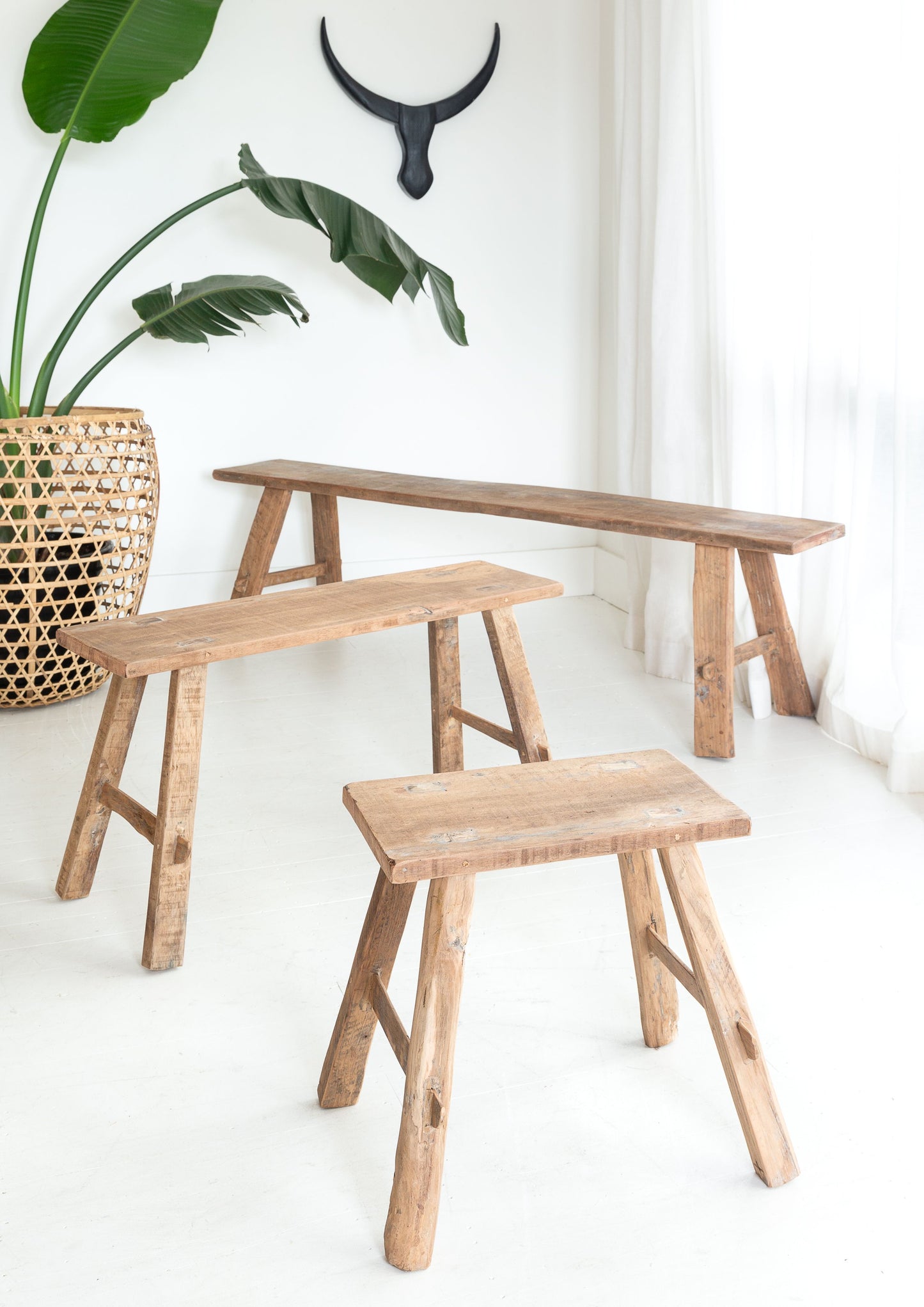 Teak Bench Small Natural