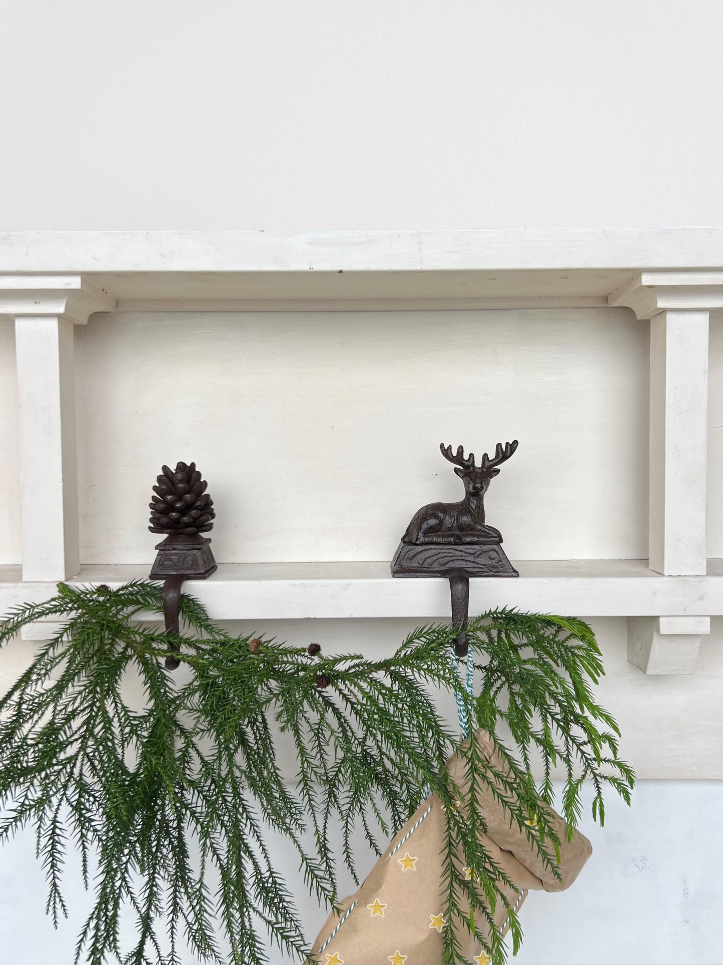 Cast Iron Stocking Hanger Deer