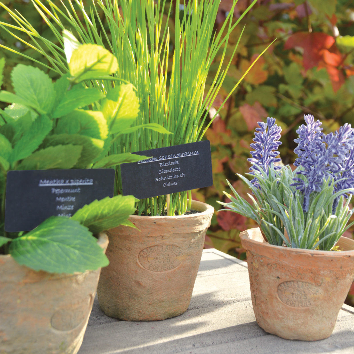 Artificial Lavender In Terracotta Pot