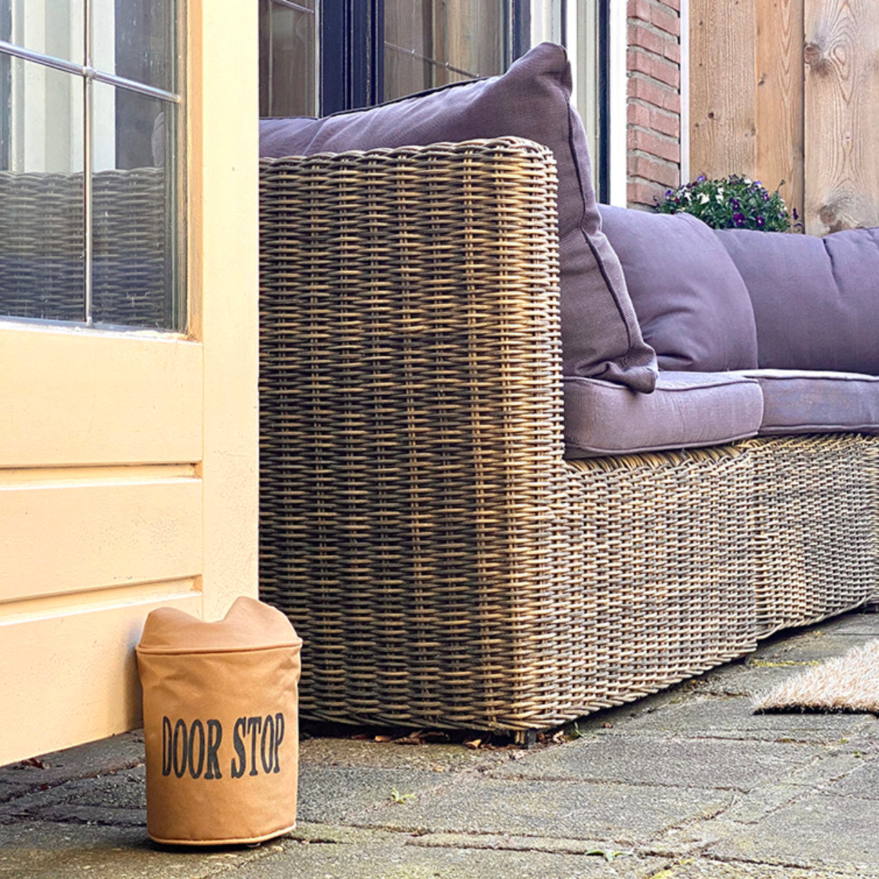 Door Stop Bag with Ring Fabric