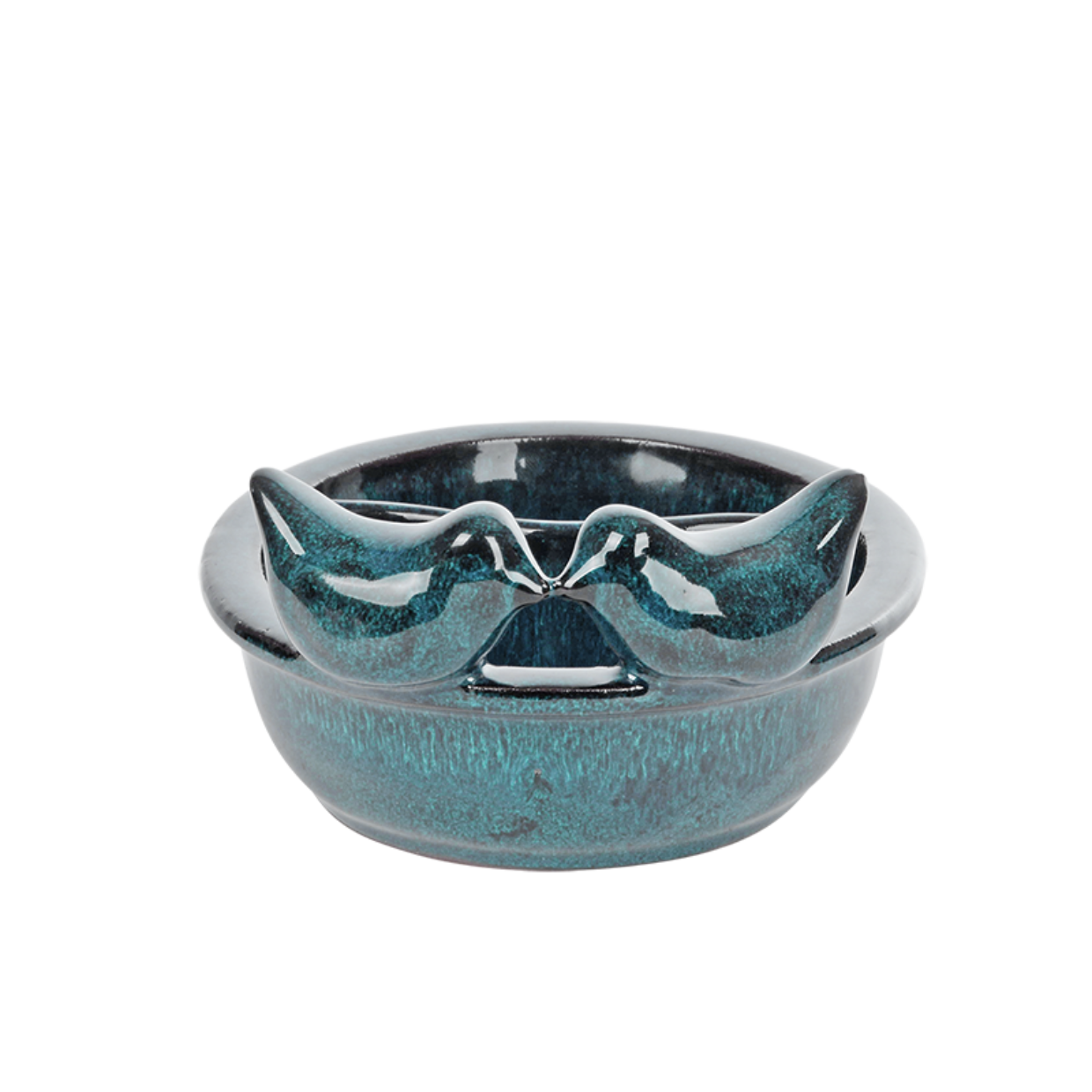 Bird Feeding & Drinking Bowl Blue