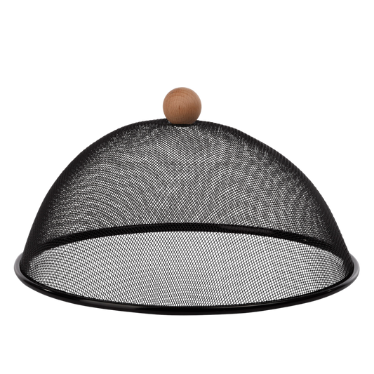 Kitchen Mesh Food Cover Black 30cm
