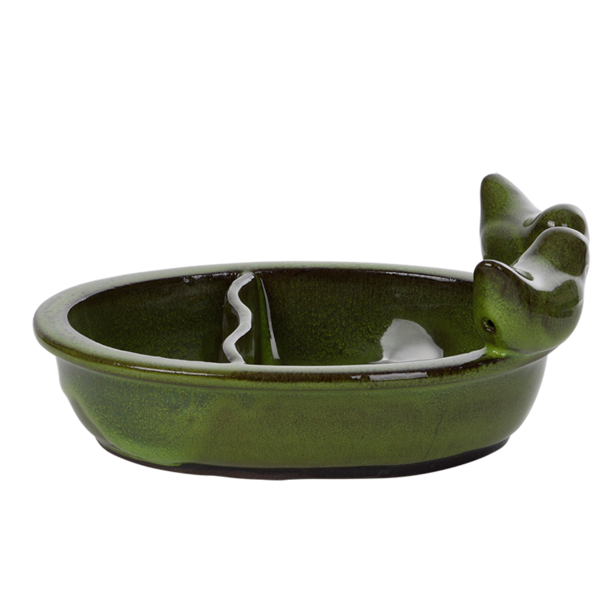 Bird Feeding & Drinking Bowl Green