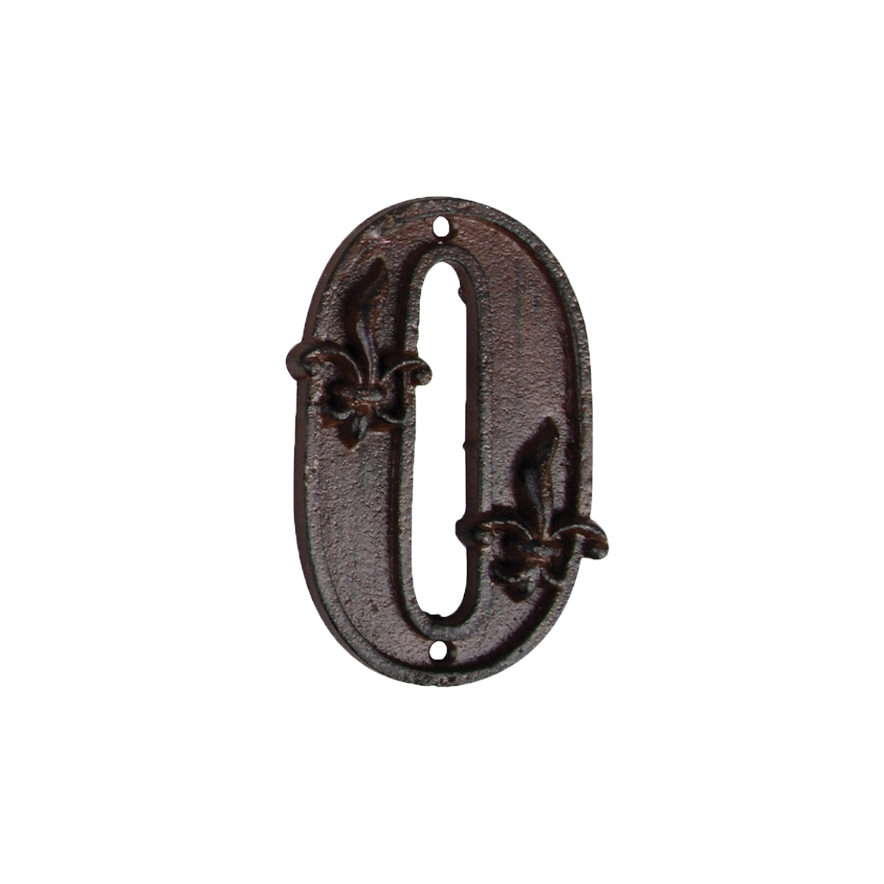 Cast Iron House Number `0`