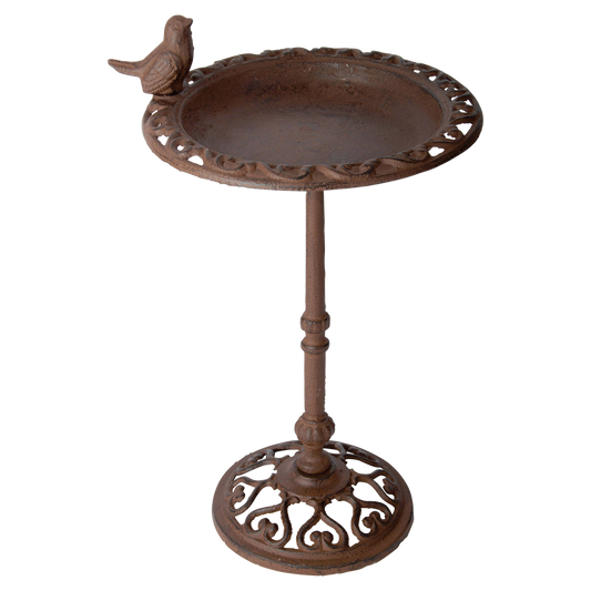 Cast Iron Bird Bath On Pole