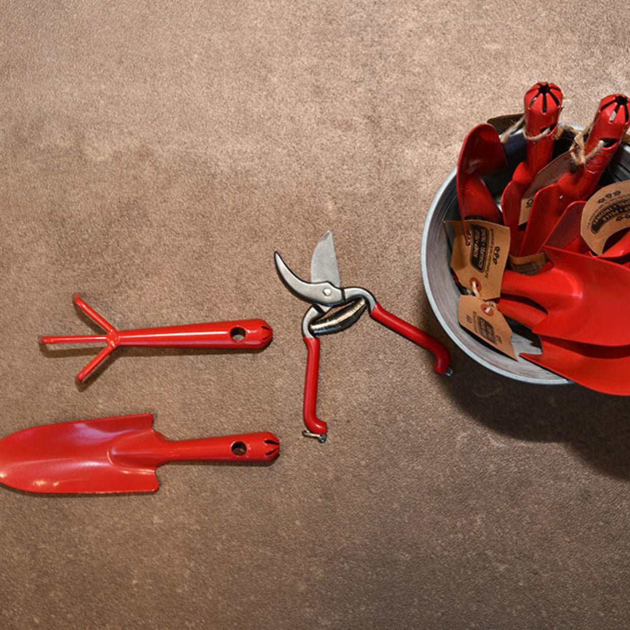 Pruner with Red Handle