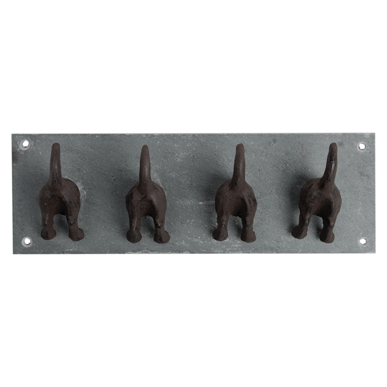 Cast Iron 4 Hook Dog Tail