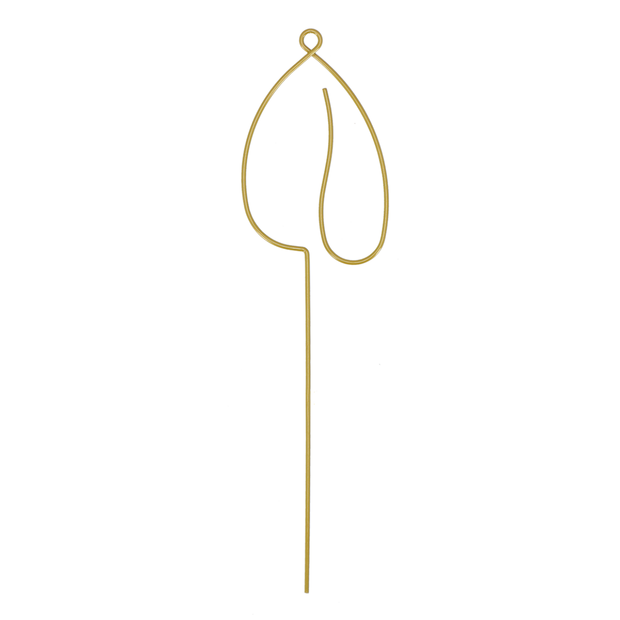 Indoor Plant Support Leaf Heart Gold