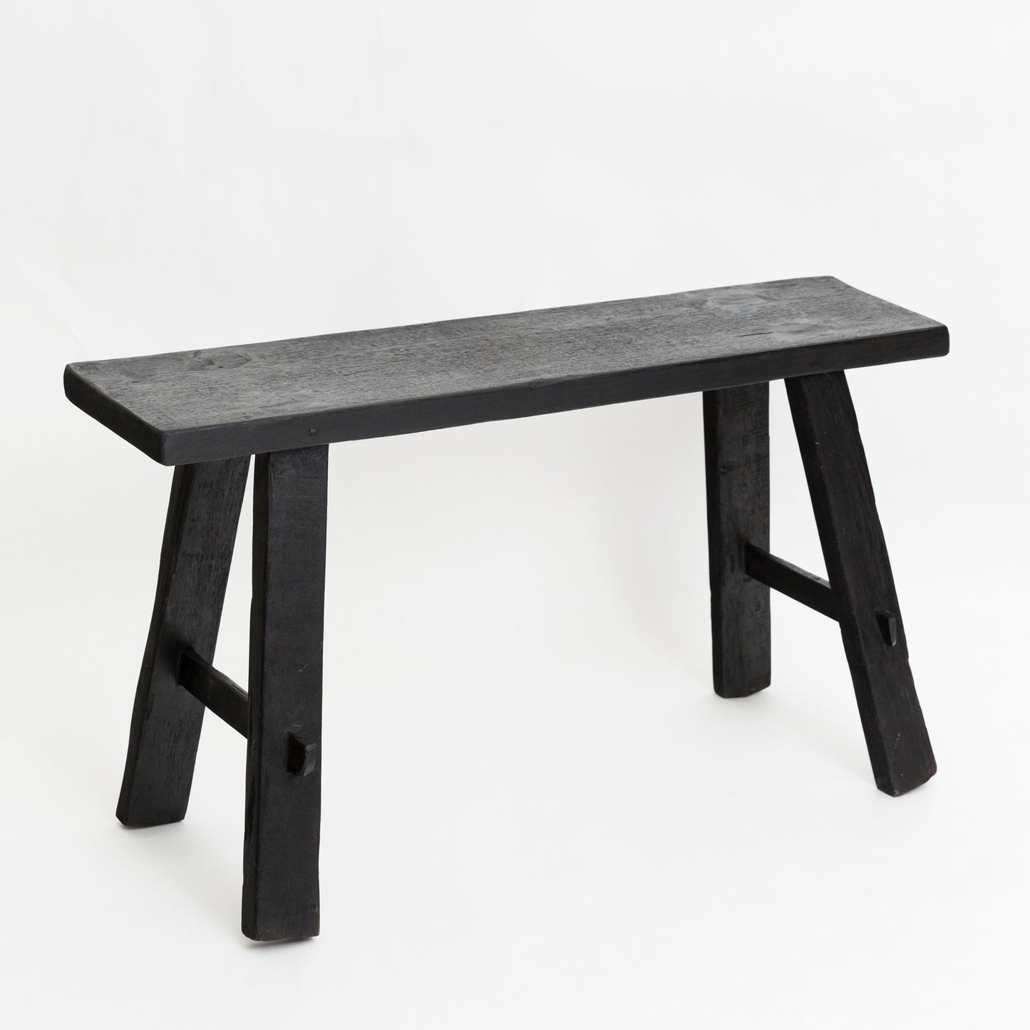 Teak Bench Medium Black