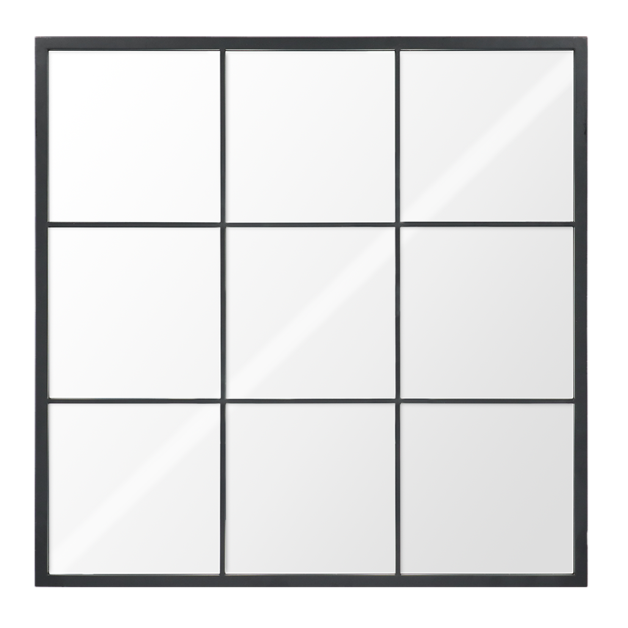 Outdoor Mirror Square Black