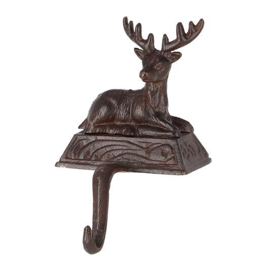 Cast Iron Stocking Hanger Deer
