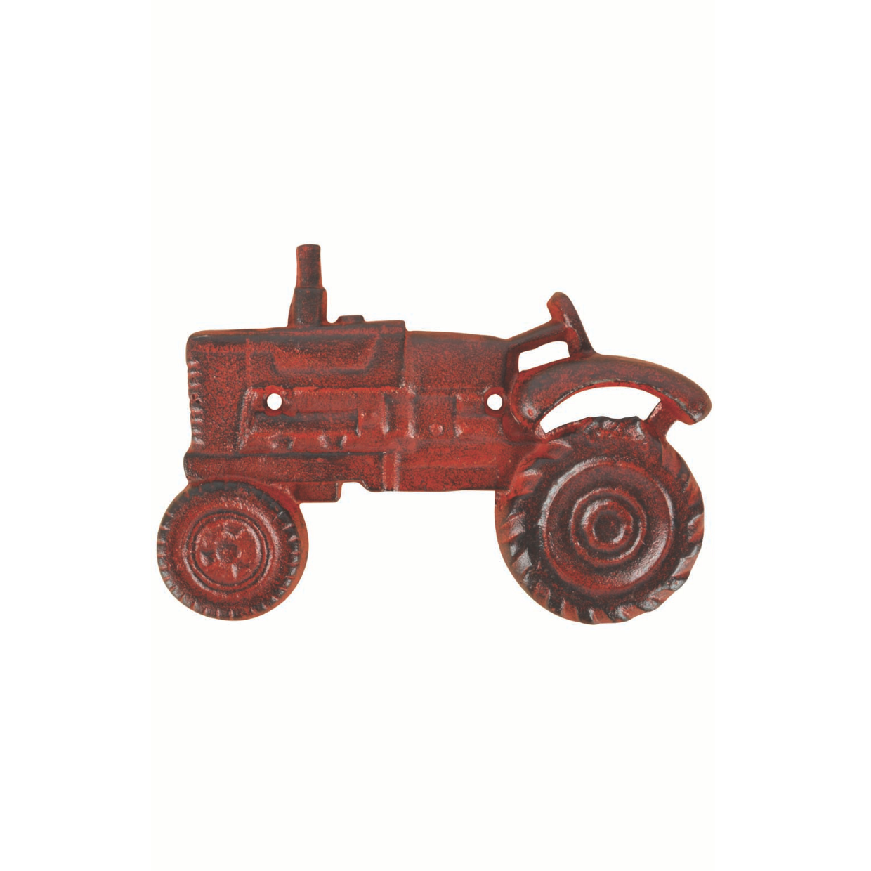 Cast Iron Wall Bottle Opener Tractor Red