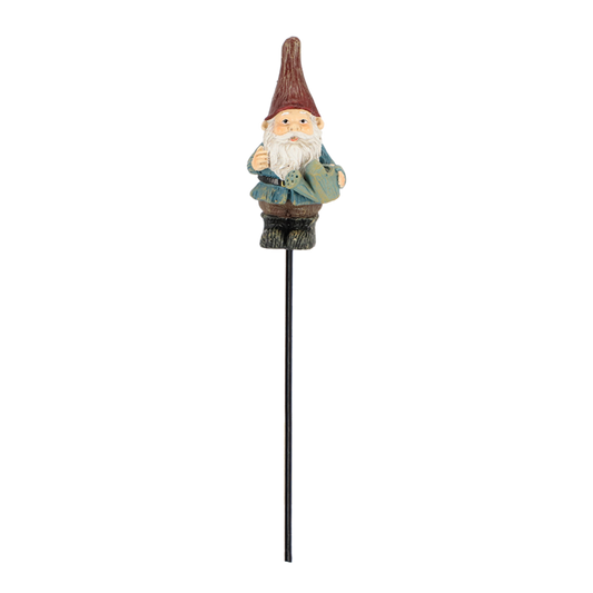 Flowerpot Stake Garden Gnome Blue