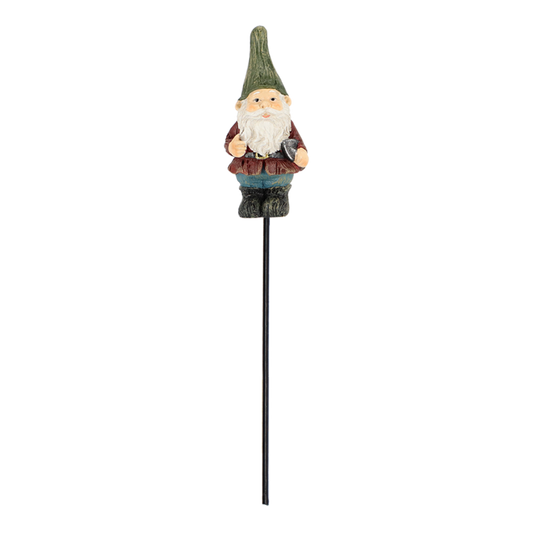 Flowerpot Stake Garden Gnome Red