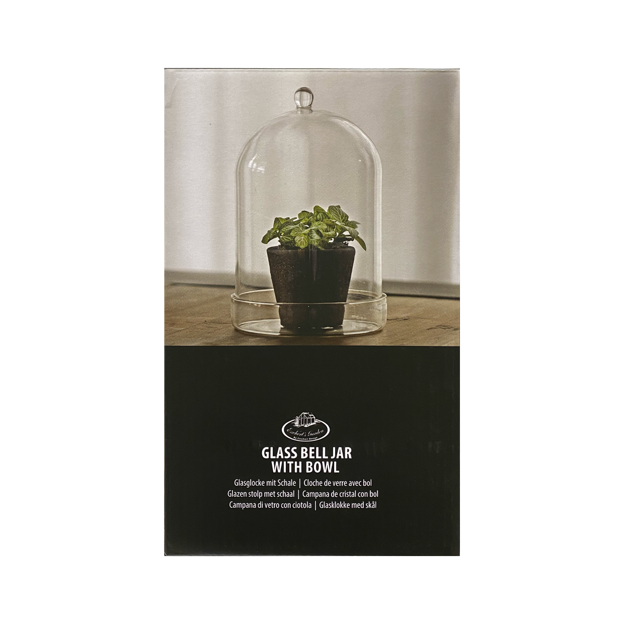 Bell Jar Glass with Bowl 16cm