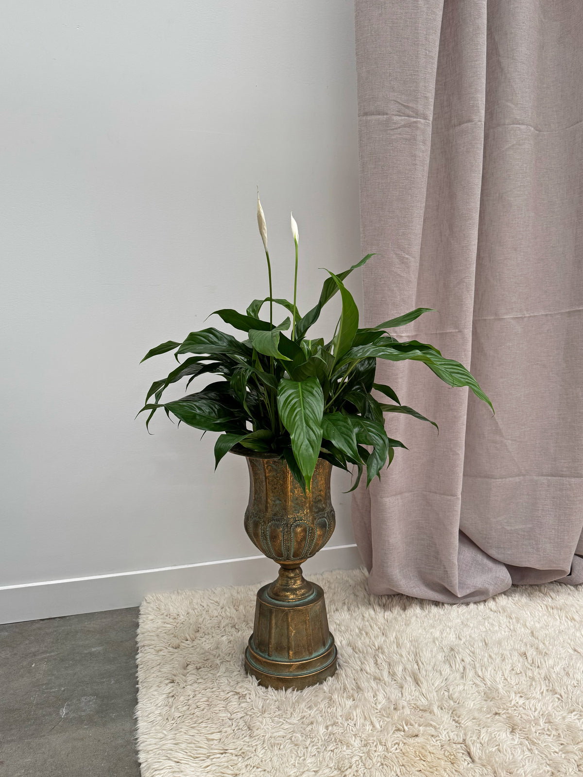 Aged Metal French Urn 45cm