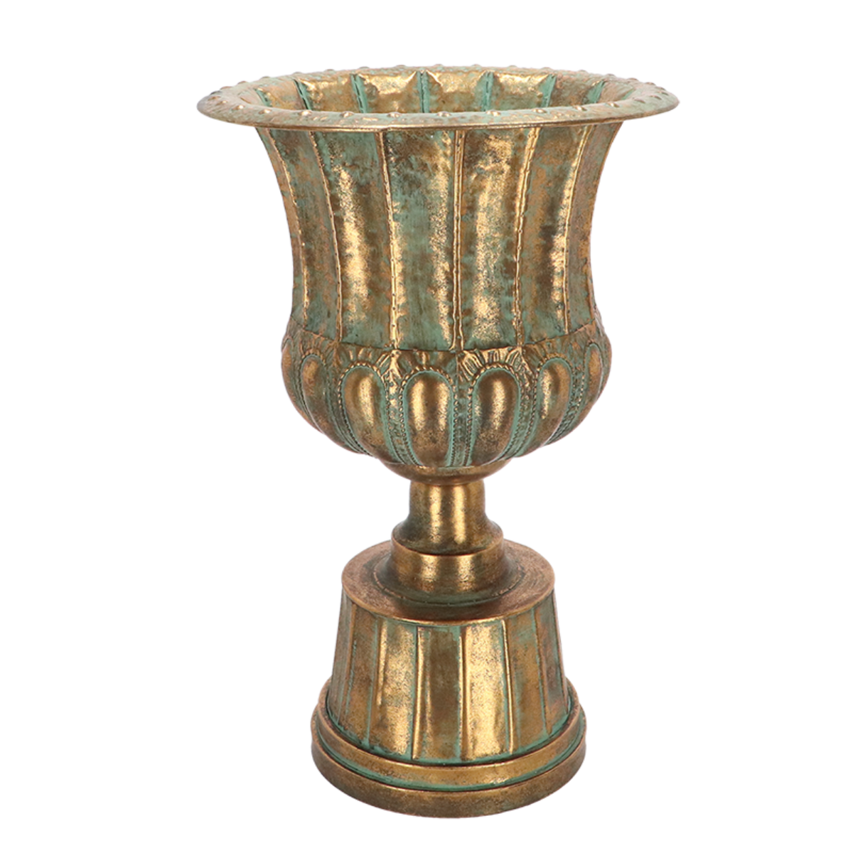 Aged Metal French Urn 70cm