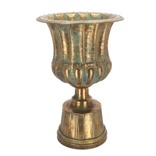 Aged Metal French Urn 70cm