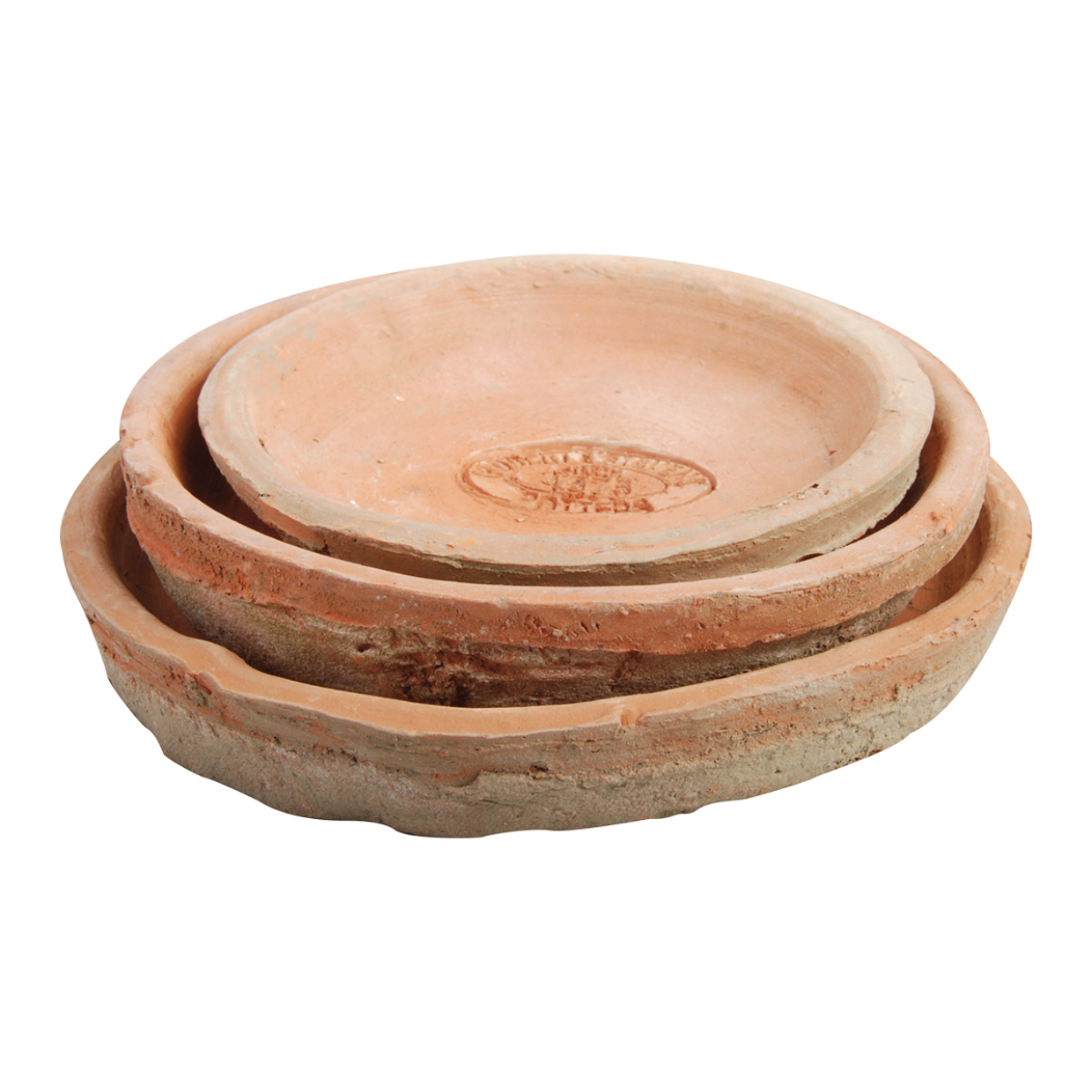 Aged Terracotta Saucer Set/3