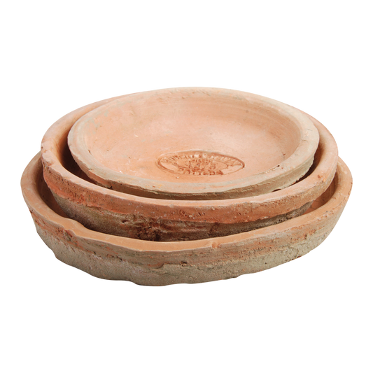 Aged Terracotta Saucer Set/3