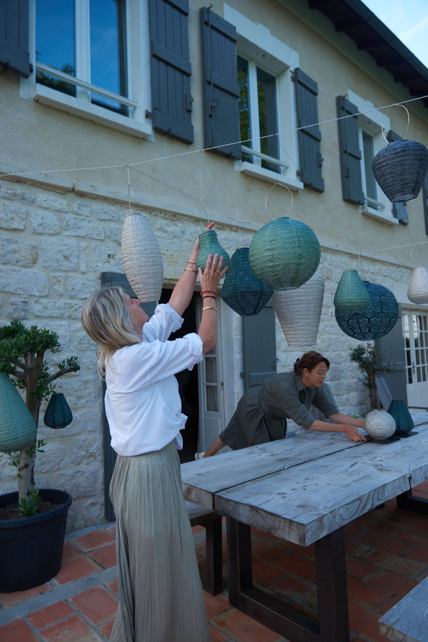 Lumiz Lantern Bulb 20cm Sage Green Topaze