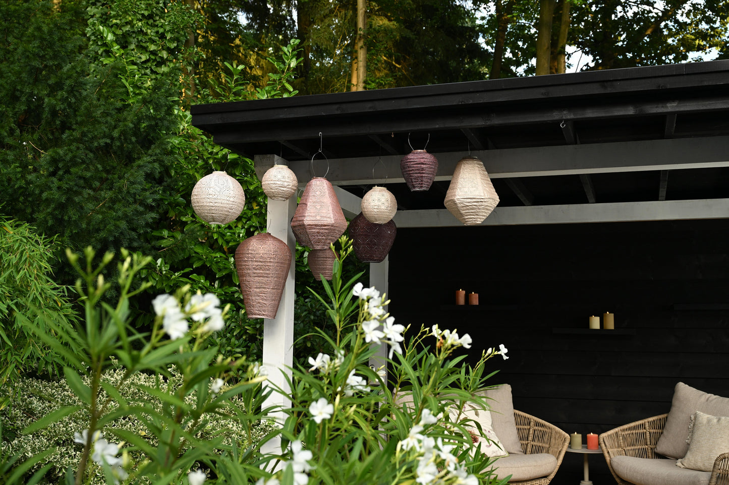 Lumiz Lantern Jar 30cm Plum Mandela