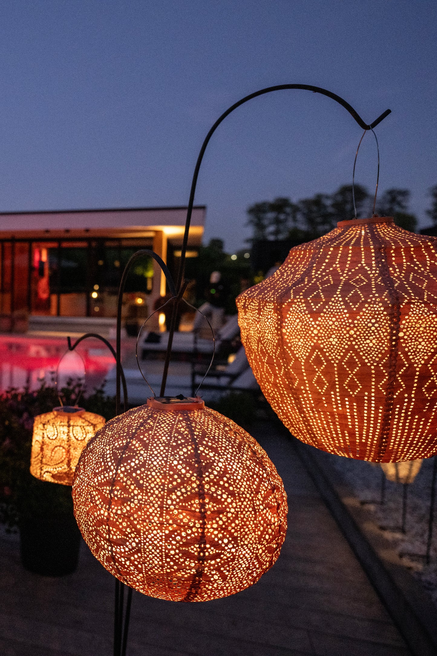 Lumiz Lantern Crown 40cm Apricot Funale