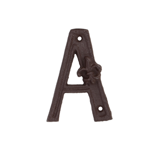 Cast Iron House Letter `A`