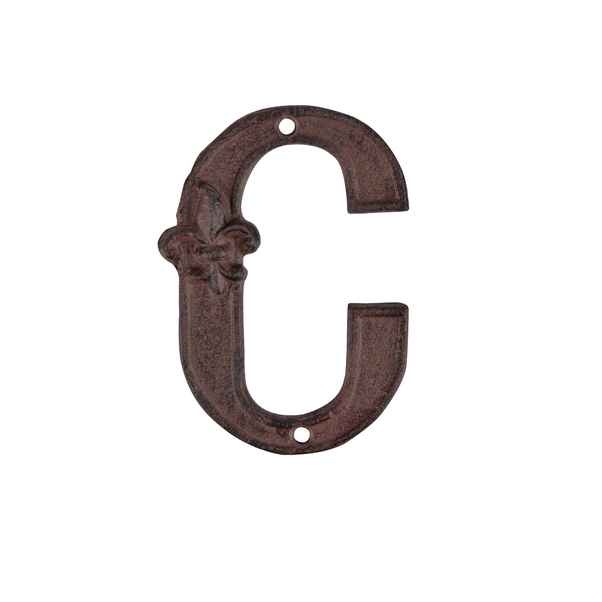 Cast Iron House Letter `C`