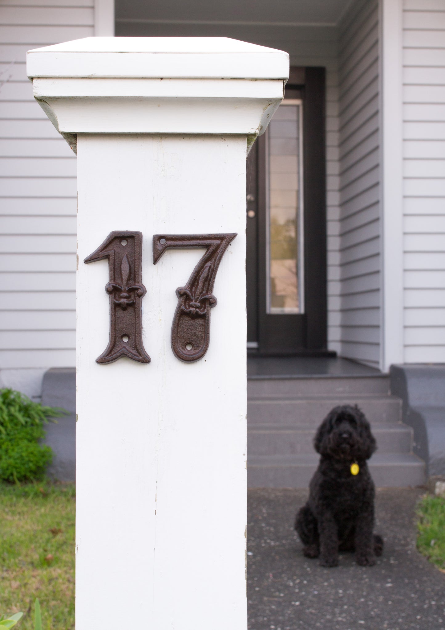 Cast Iron House Number `3`