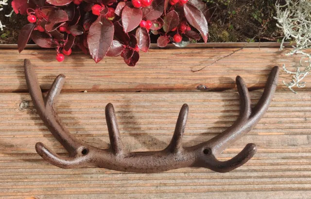 Cast Iron Antler Hook