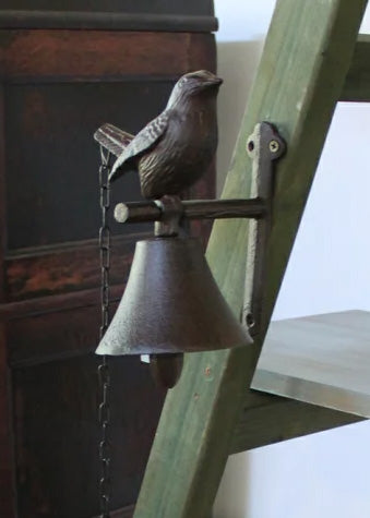 Cast Iron Doorbell Bird Chain