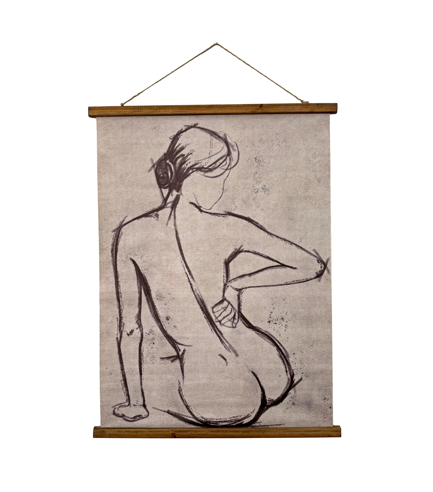 Print Vintage Nude Silhouette