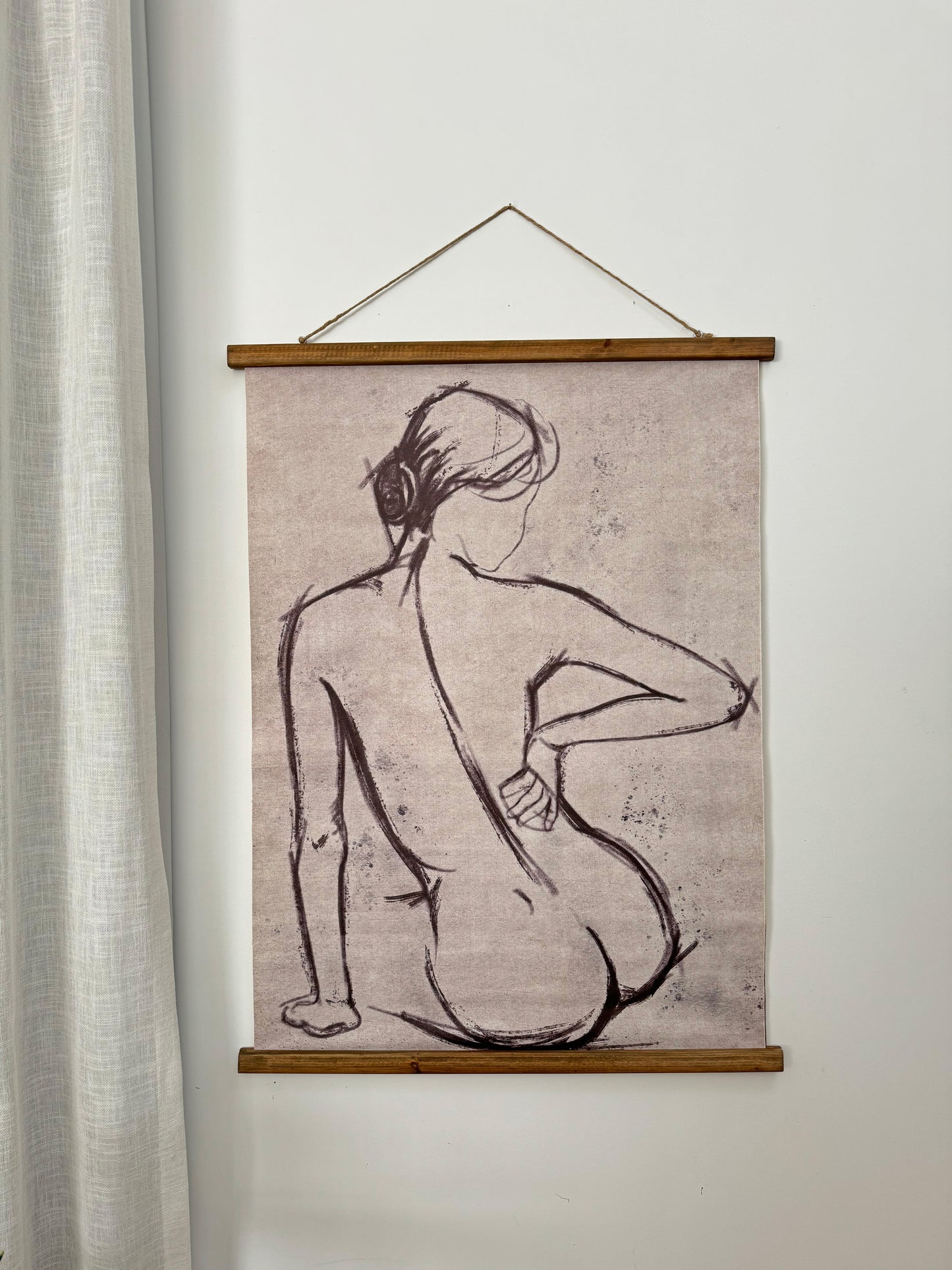 Print Vintage Nude Silhouette