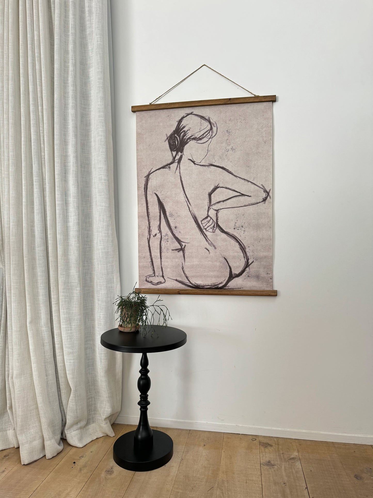 Print Vintage Nude Silhouette