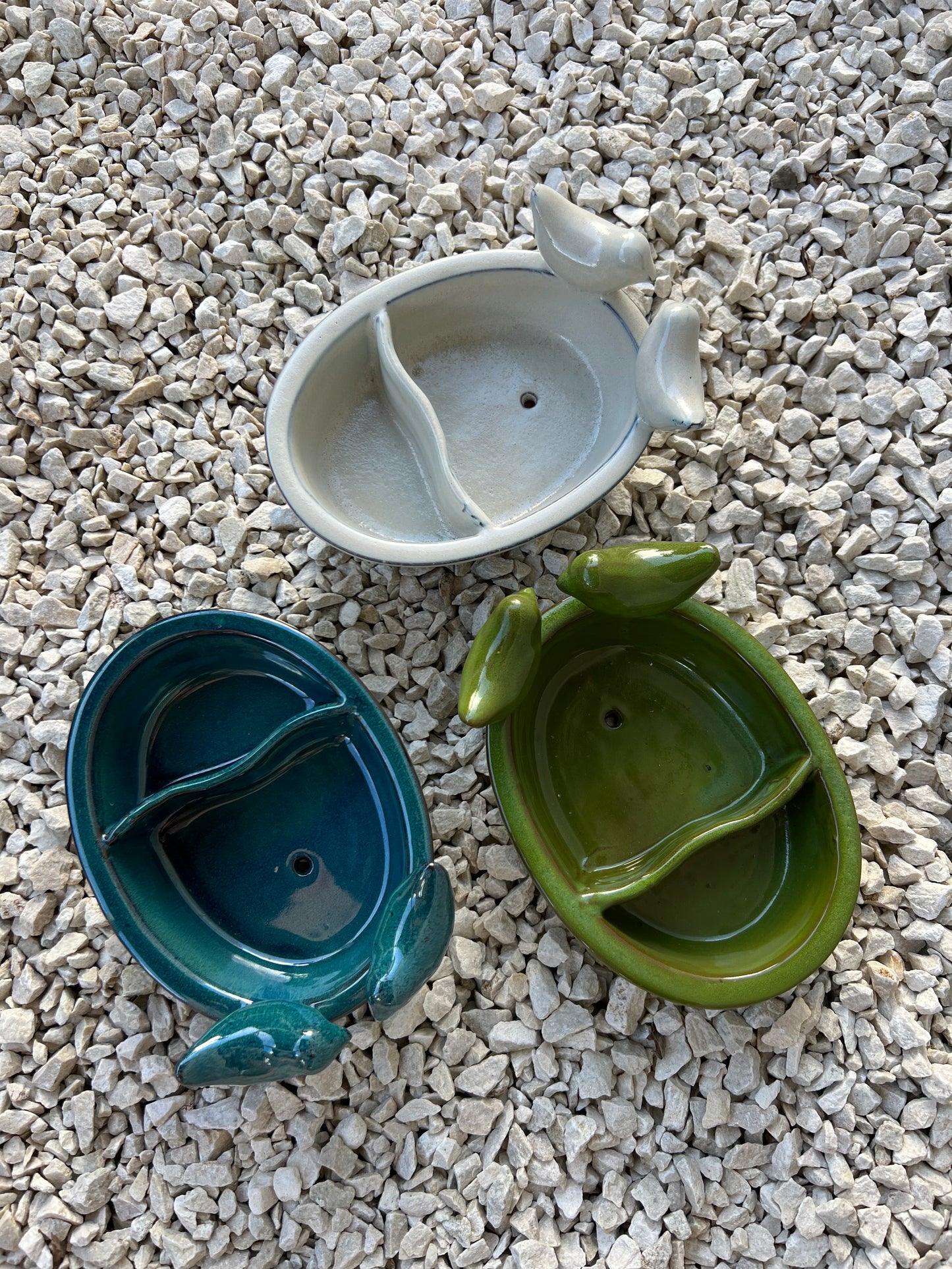 Bird Feeding & Drinking Bowl Green