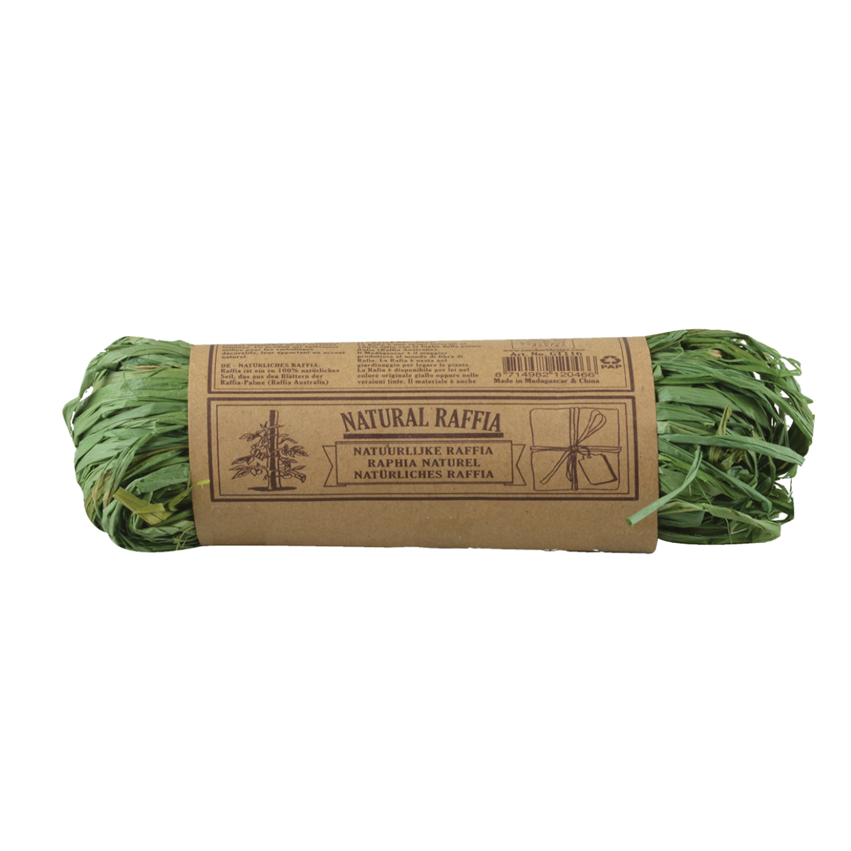 Natural Raffia Green