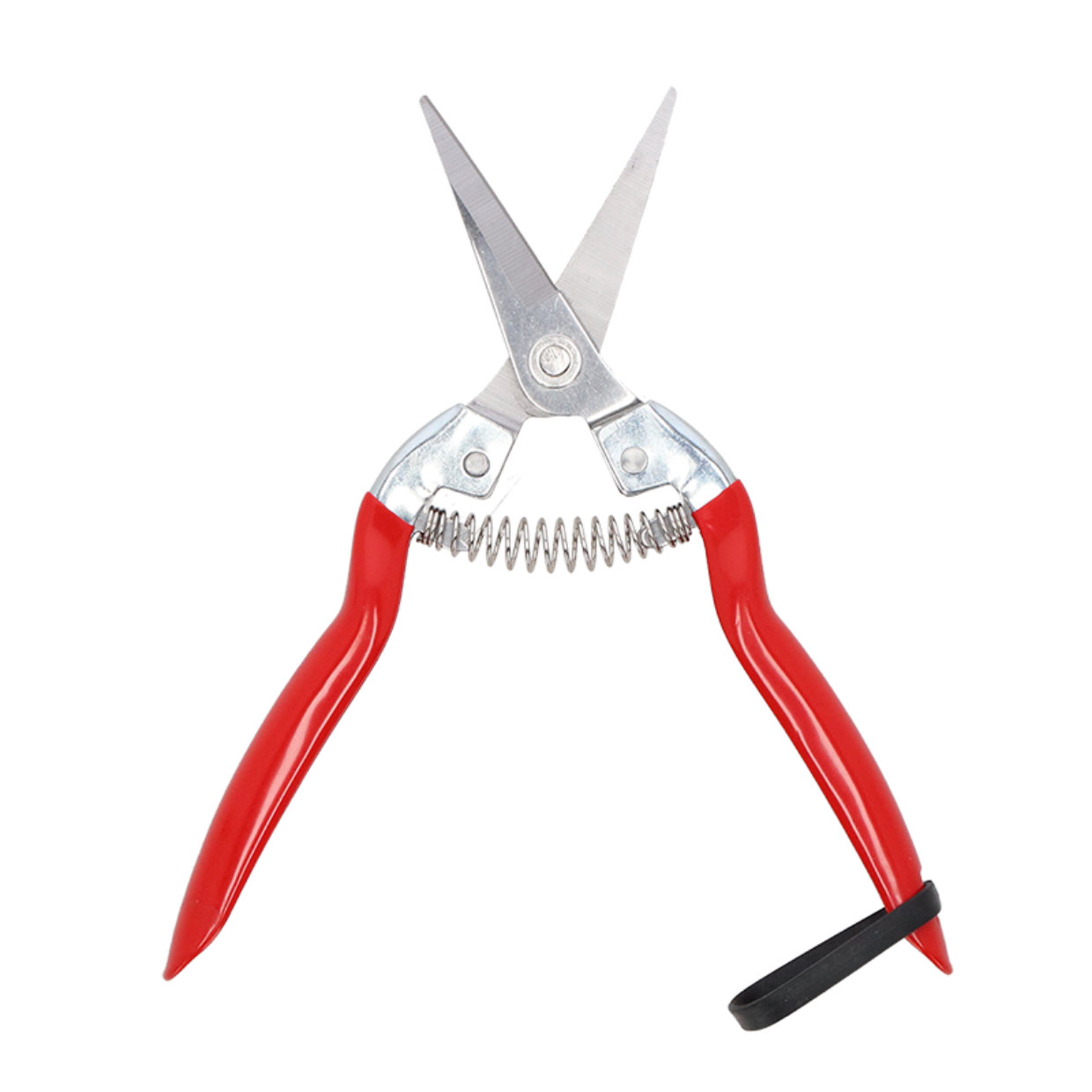Harvest Pruner Stainless Steel with Red Handle
