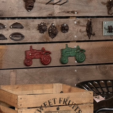 Tractor Wall Bottle Opener Red