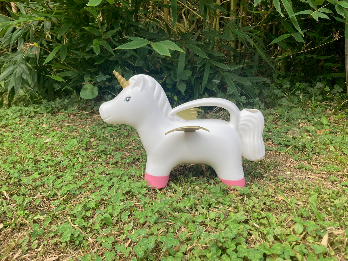 Watering Can Flying Unicorn White
