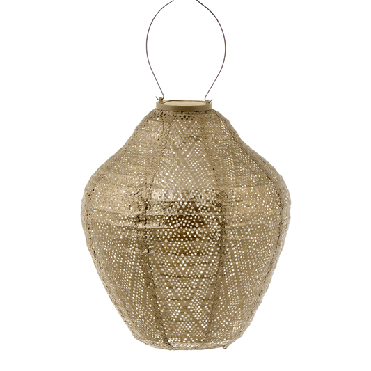 Lumiz Lantern Jar 30cm Gold Ikat