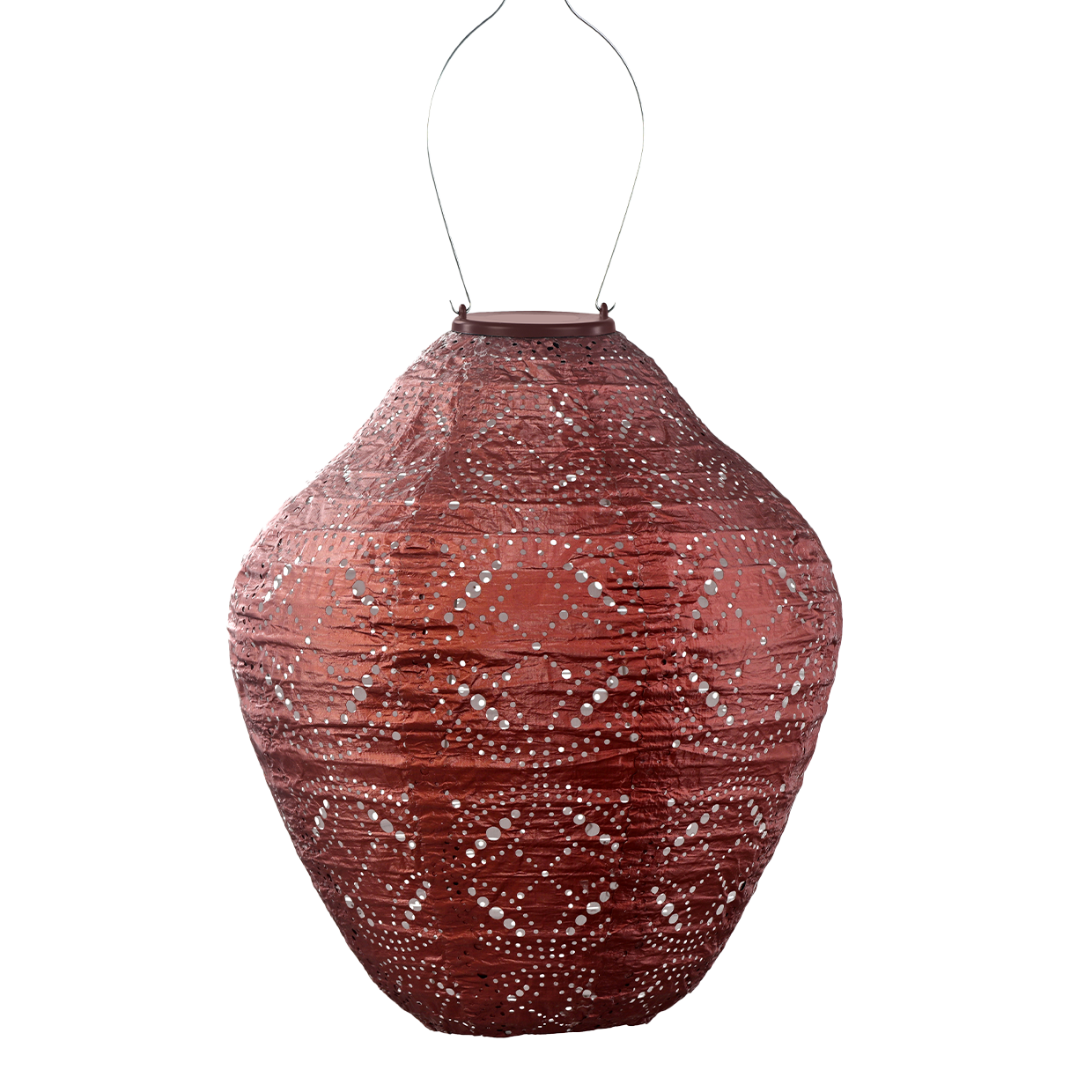 Lumiz Lantern Jar 30cm Copper Mandela
